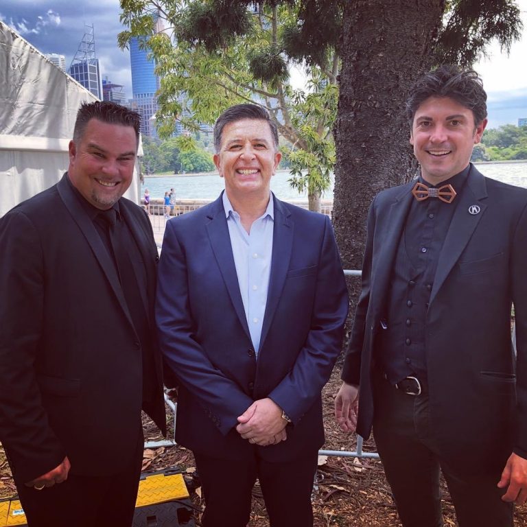 Adam Dean with Vince Sorrenti and Adam Mada